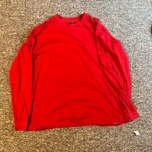 Basic red crew neck aesthetic street wear